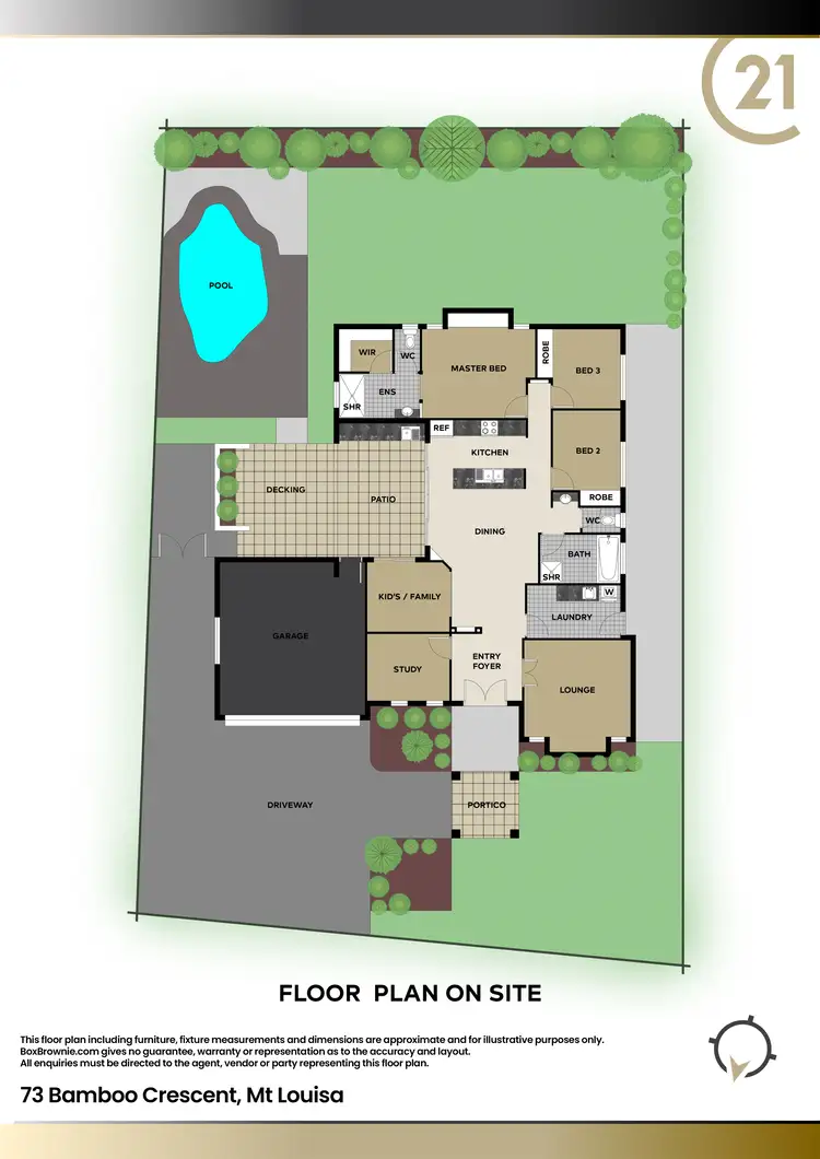 Floorplan of Homely house listing, 73 Bamboo Crescent, Mount Louisa QLD 4814