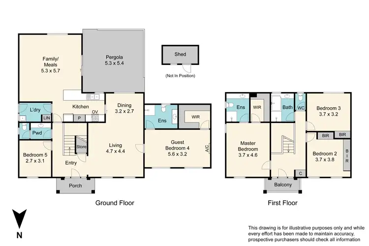 Floorplan of Homely house listing, 1 Glenda Close, Clarinda VIC 3169