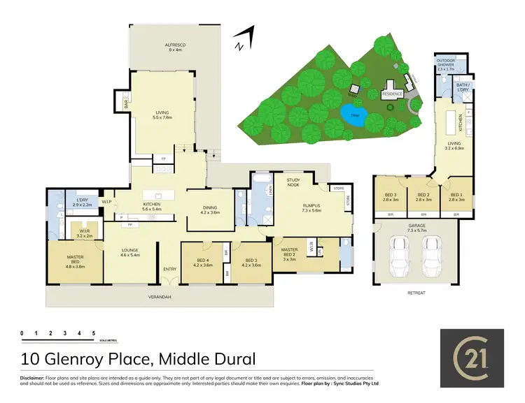 Floorplan of Homely rural property listing, 10 Glenroy Place, Middle Dural NSW 2158