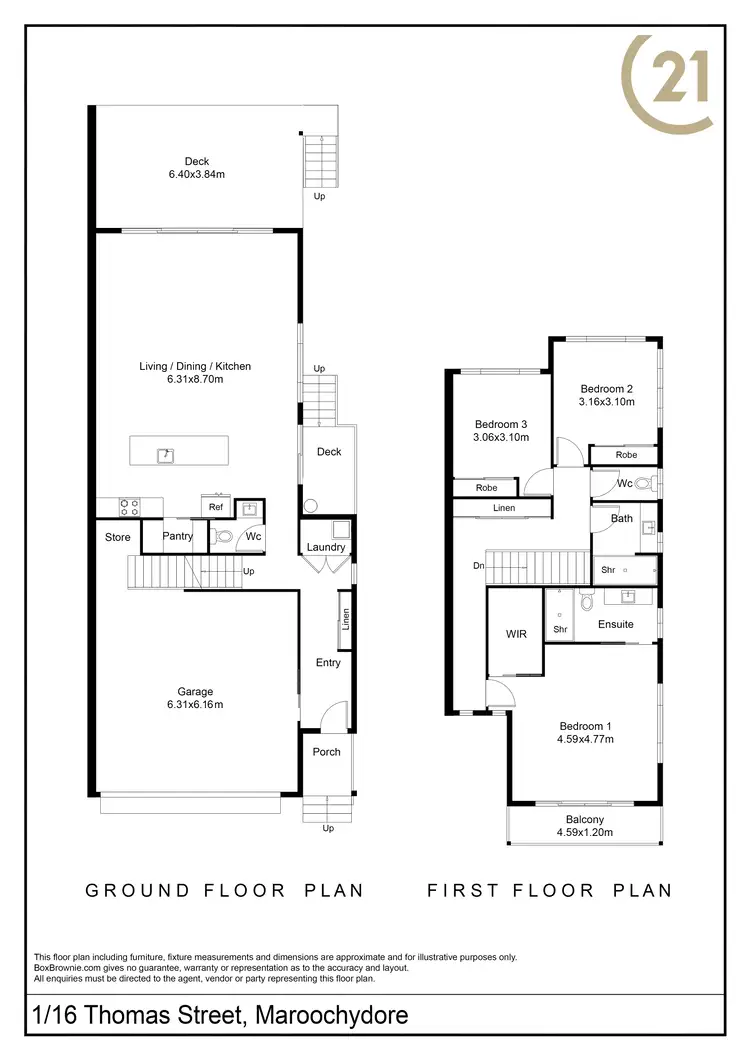 Floorplan of Homely semi-detached listing, 1/16 Thomas Street, Maroochydore QLD 4558
