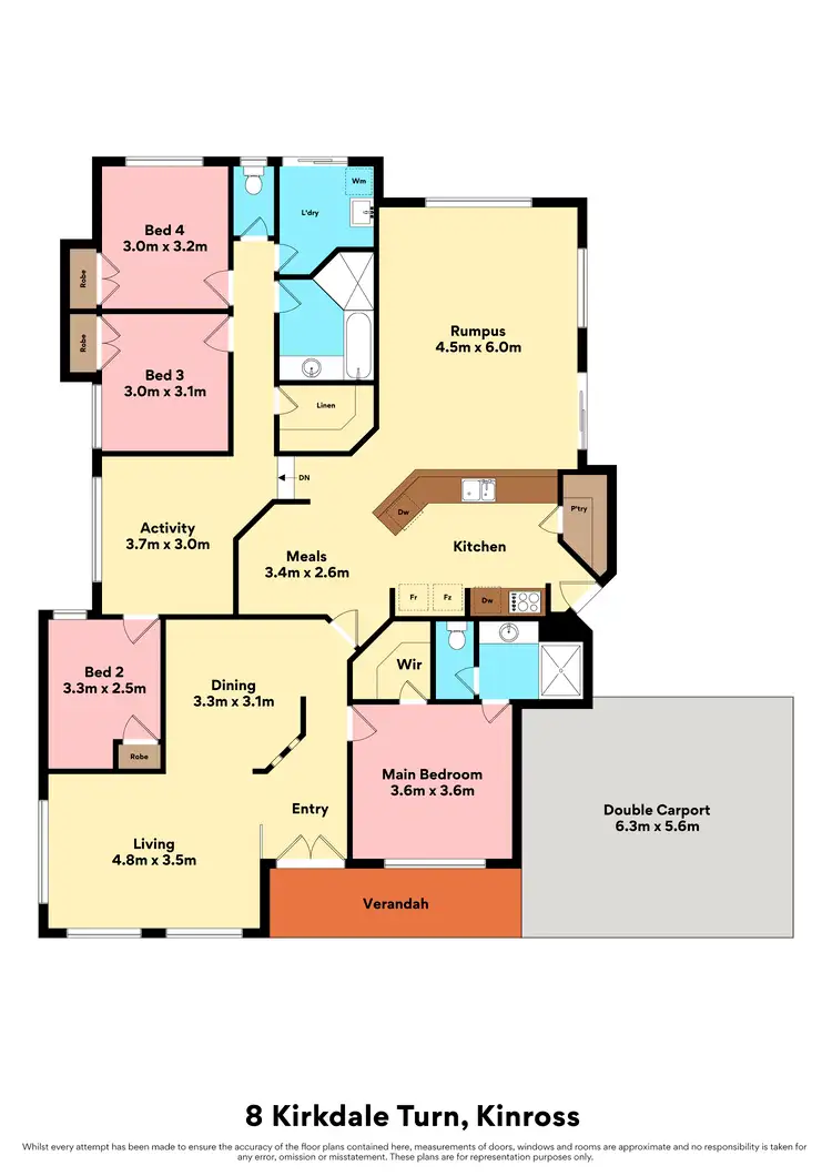 Floorplan of Homely house listing, 8 Kirkdale Turn, Kinross WA 6028