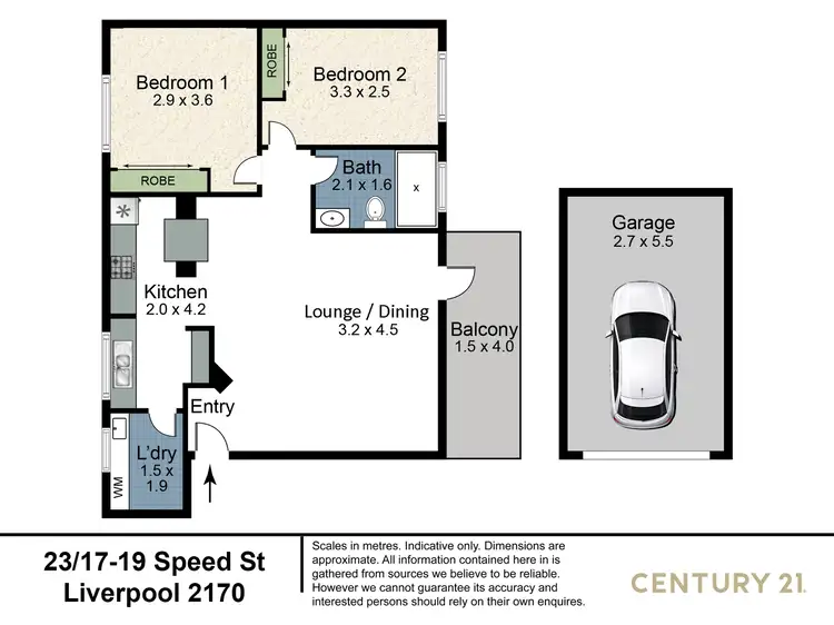 Floorplan of Homely unit listing, 23/17-19 Speed Street, Liverpool NSW 2170