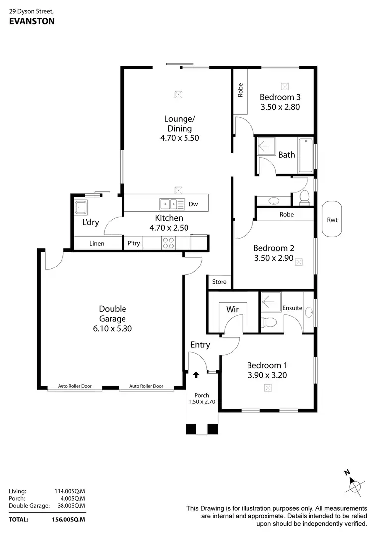 Floorplan of Homely house listing, 29 Dyson Street, Evanston SA 5116