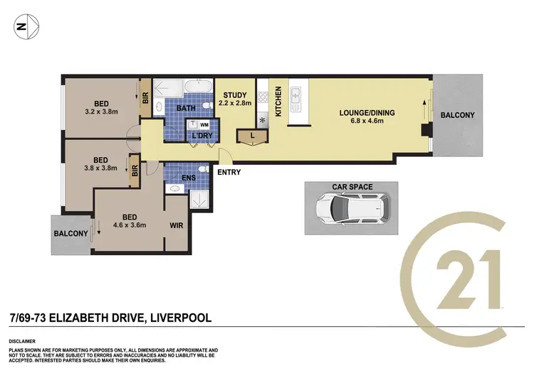 Floorplan of Homely apartment listing, 7/69-73 Elizabeth Drive, Liverpool NSW 2170