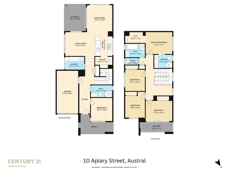 Floorplan of Homely house listing, 10 Apiary Street, Austral NSW 2179