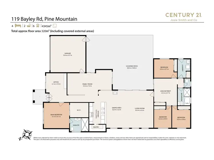 Floorplan of Homely house listing, 119 Bayley Road, Pine Mountain QLD 4306