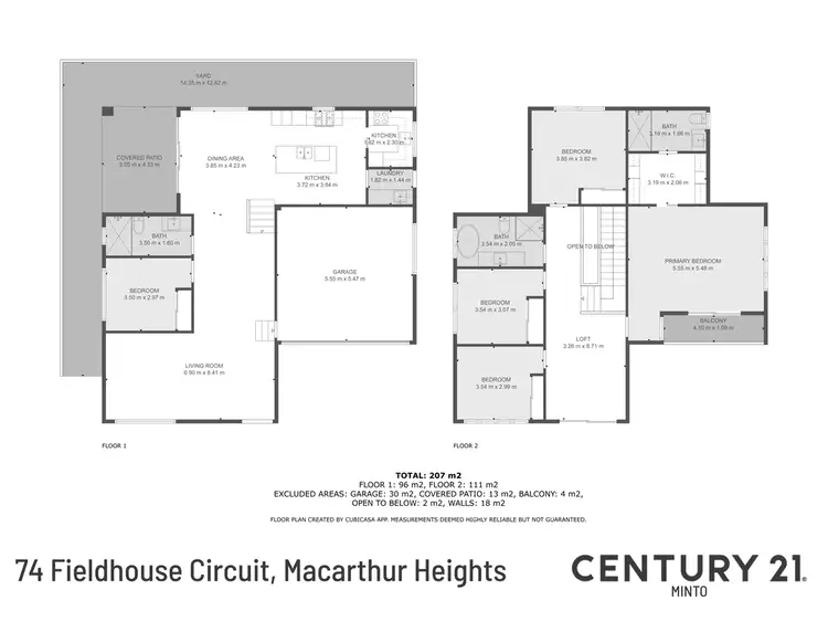 Floorplan of Homely house listing, 74 Fieldhouse Circuit, Campbelltown NSW 2560