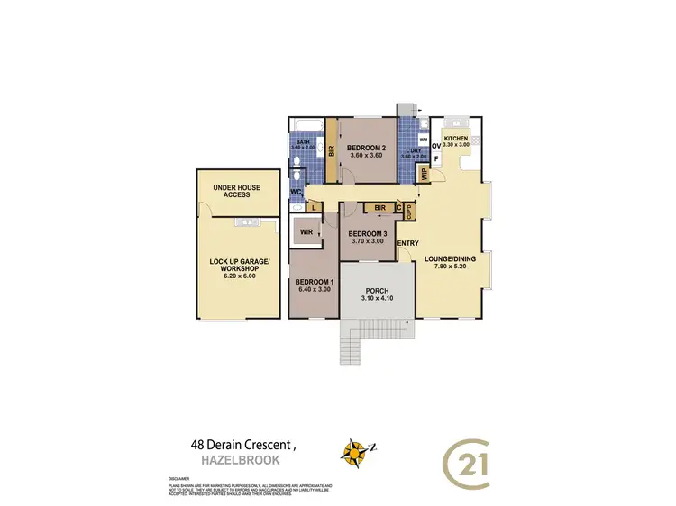 Floorplan of Homely house listing, 48 Derain Crescent, Hazelbrook NSW 2779