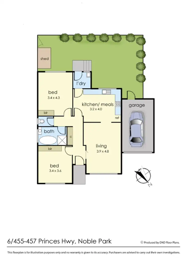 Floorplan of Homely unit listing, 6/455-457 Princes Highway, Noble Park VIC 3174