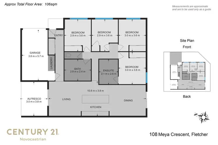 Floorplan of Homely house listing, 108 Meya Crescent, Fletcher NSW 2287