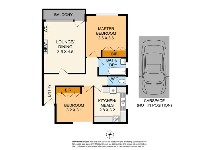 Floorplan of Homely apartment listing, 6/25 Vickery Street, Bentleigh VIC 3204