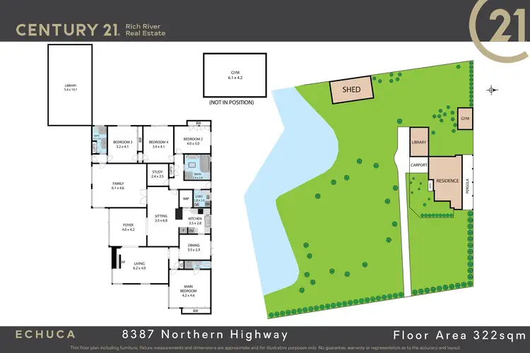 Floorplan of Homely house listing, 8387 Northern Highway, Echuca VIC 3564