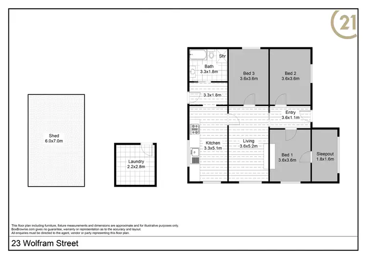 Floorplan of Homely house listing, 23 Wolfram Street, Broken Hill NSW 2880