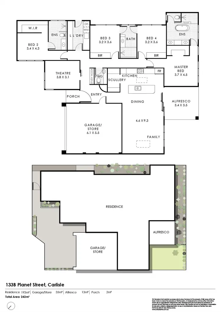Floorplan of Homely house listing, 133B Planet Street, Carlisle WA 6101