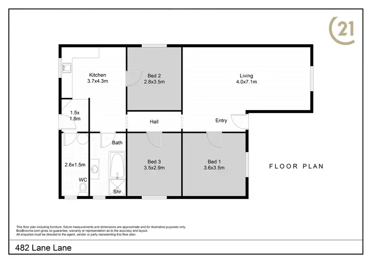 Floorplan of Homely house listing, 482 Lane Lane, Broken Hill NSW 2880