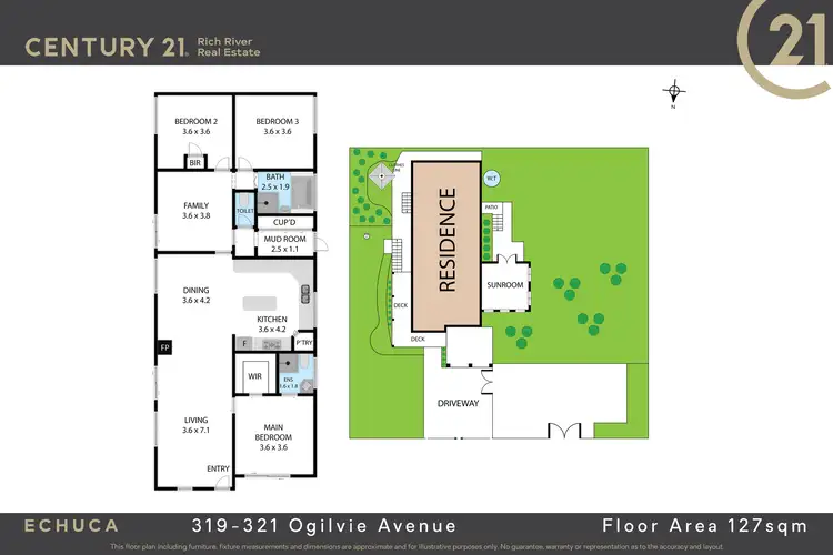 Floorplan of Homely house listing, 319-321 Ogilvie Avenue, Echuca VIC 3564