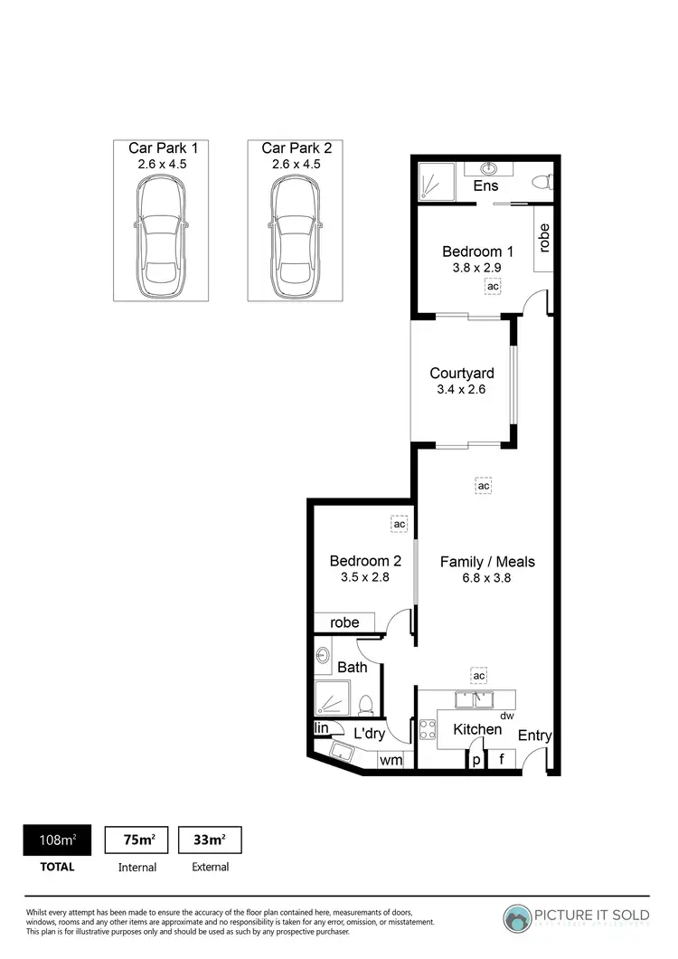 Floorplan of Homely apartment listing, 10/27-29 Metro Parade, Mawson Lakes SA 5095