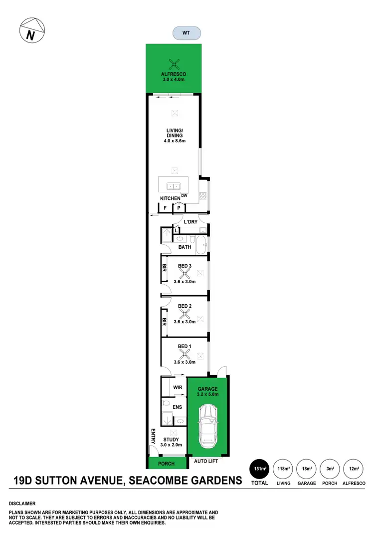 Floorplan of Homely house listing, 19D Sutton Avenue, Seacombe Gardens SA 5047