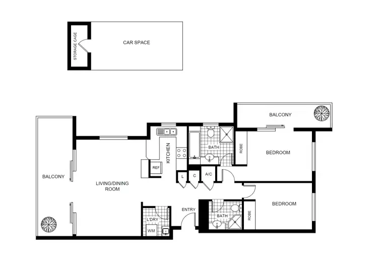 Floorplan of Homely apartment listing, 58/9 Herbert Street, St Leonards NSW 2065