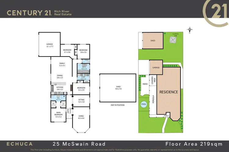 Floorplan of Homely house listing, 25 Mcswain Road, Echuca VIC 3564