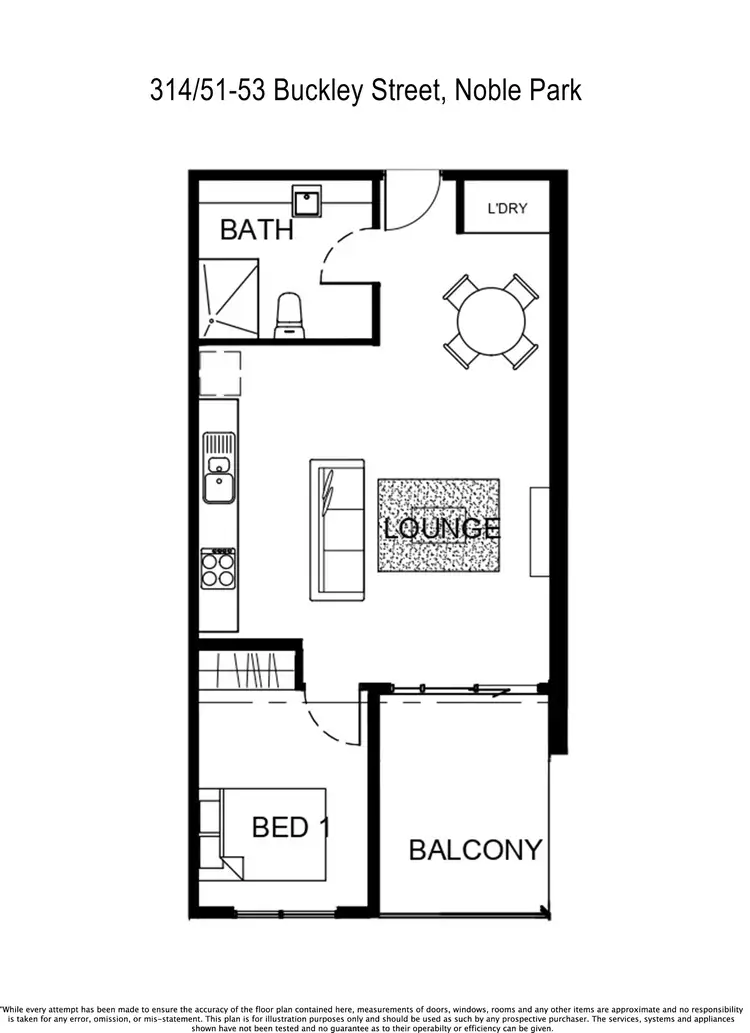 Floorplan of Homely unit listing, 314/51-53 Buckley Street, Noble Park VIC 3174