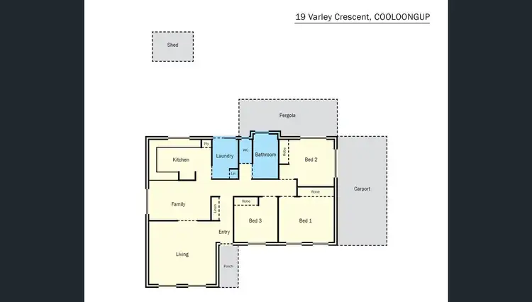 Floorplan of Homely house listing, 19 Varley Crescent, Cooloongup WA 6168