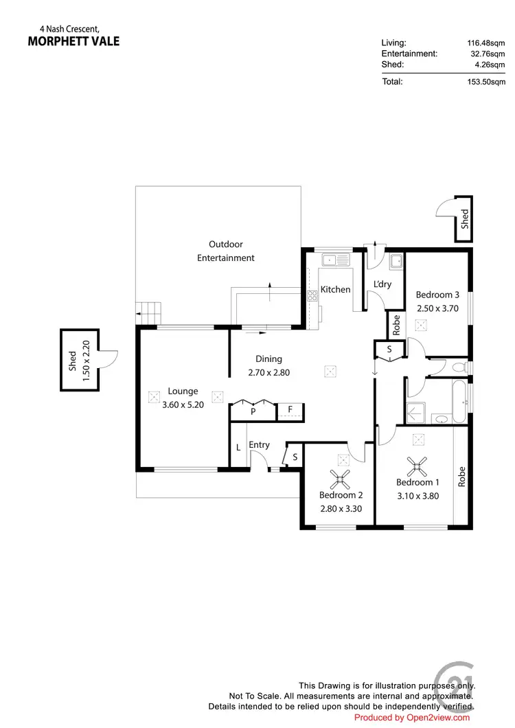 Floorplan of Homely house listing, 4 Nash Crescent, Morphett Vale SA 5162