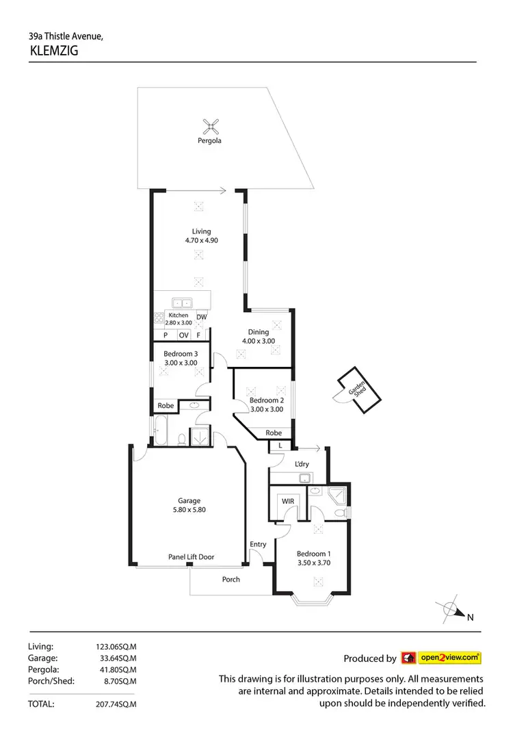 Floorplan of Homely house listing, 39A Third Ave, Klemzig SA 5087