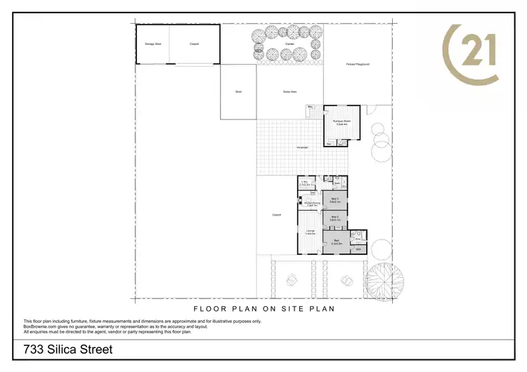 Floorplan of Homely house listing, 733 Silica Street, Broken Hill NSW 2880