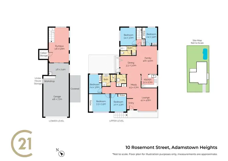 Floorplan of Homely house listing, 10 Rosemont Street, Adamstown Heights NSW 2289