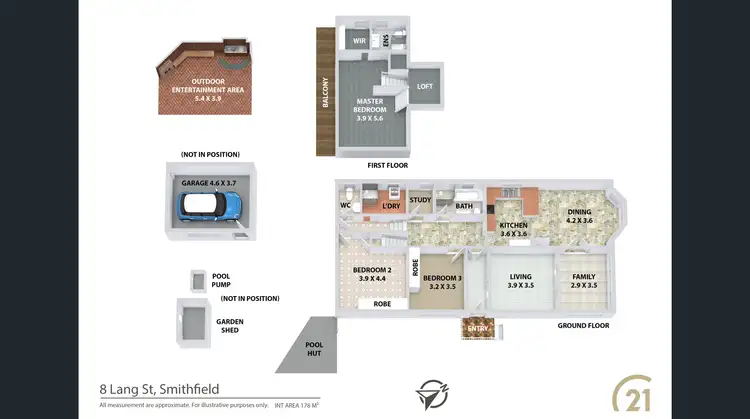Floorplan of Homely house listing, 8 Lang Street, Smithfield NSW 2164