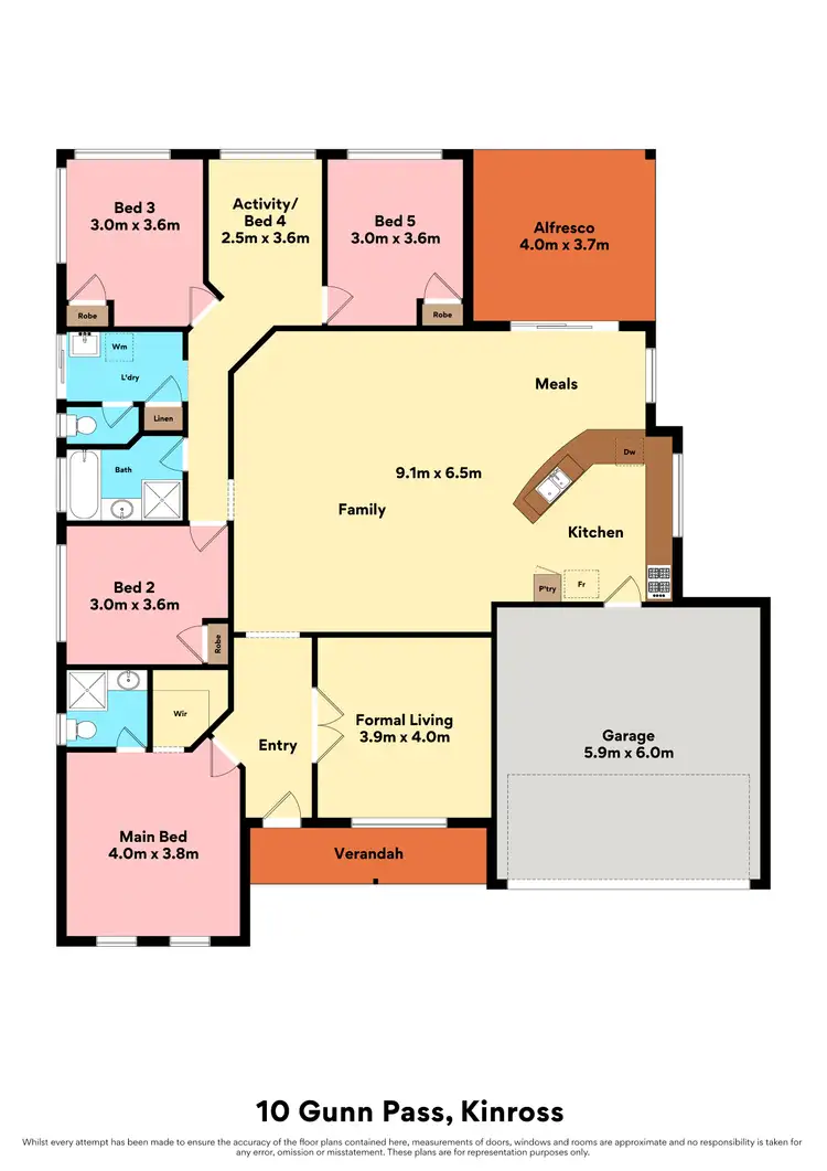 Floorplan of Homely house listing, 10 Gunn Pass, Kinross WA 6028