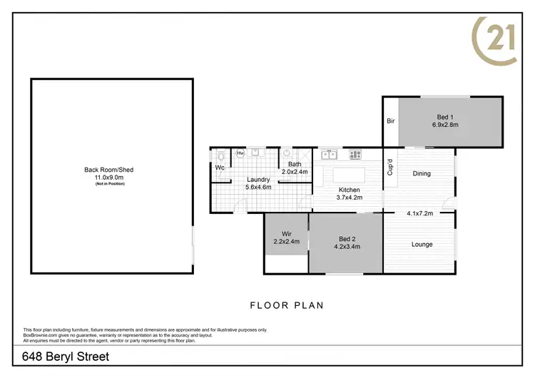 Floorplan of Homely house listing, 648 Beryl Street, Broken Hill NSW 2880