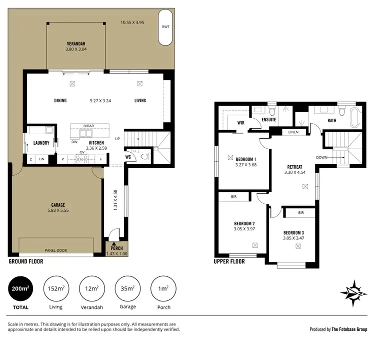 Floorplan of Homely townhouse listing, 10/283 Brighton Road, Somerton Park SA 5044