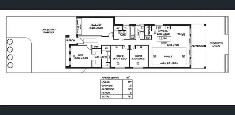 Floorplan of Homely house listing, 827 Grand Junction Road, Valley View SA 5093