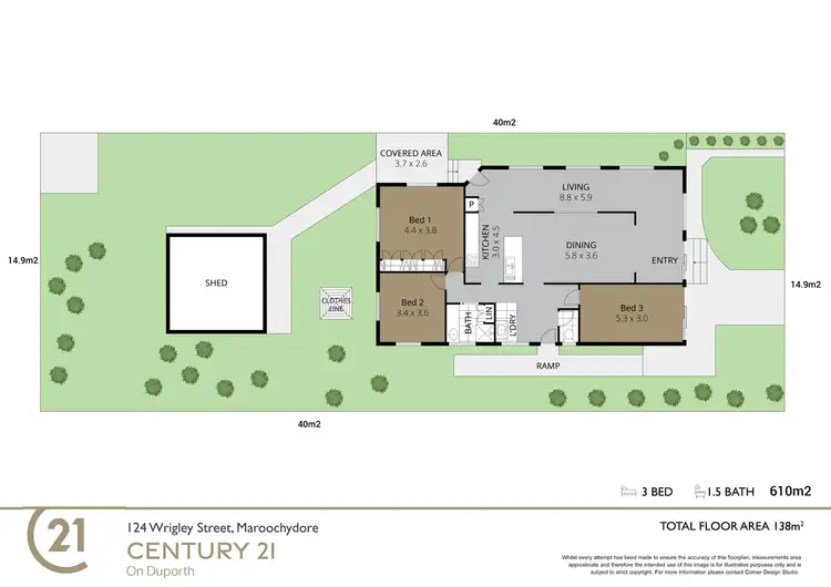 Floorplan of Homely house listing, 124 Wrigley Street, Maroochydore QLD 4558