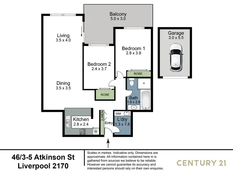 Floorplan of Homely unit listing, 46/3-5 Atkinson Street, Liverpool NSW 2170