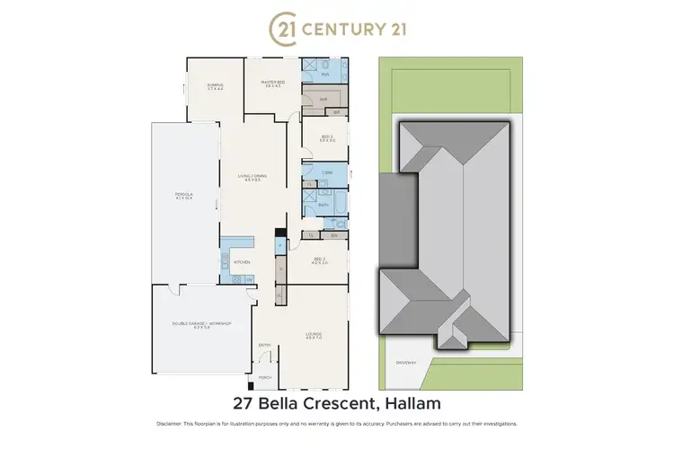 Floorplan of Homely house listing, 27 Bella Crescent, Hallam VIC 3803