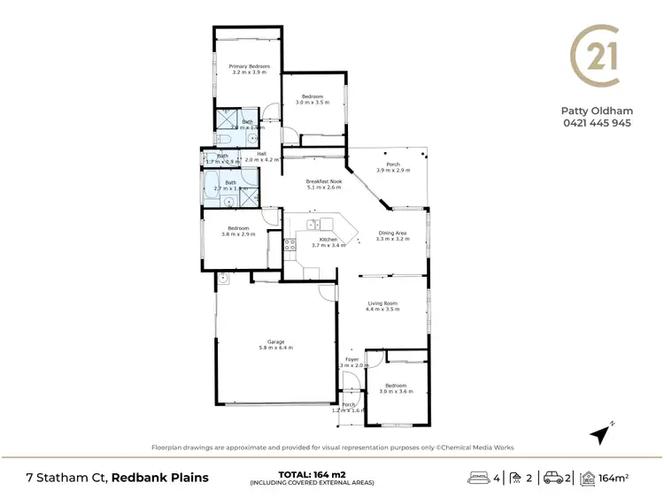 Floorplan of Homely house listing, 7 Statham Court, Redbank Plains QLD 4301