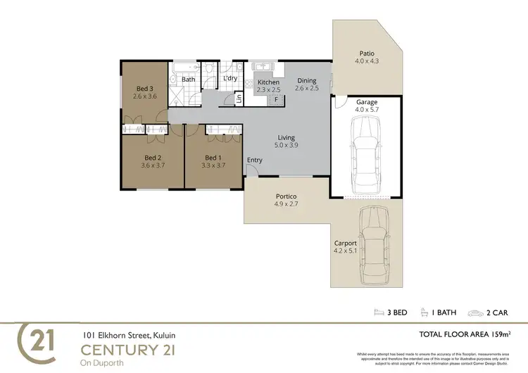 Floorplan of Homely house listing, 101 Elkhorn Street, Kuluin QLD 4558