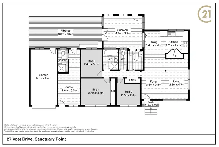Floorplan of Homely house listing, 27 Vost Drive, Sanctuary Point NSW 2540