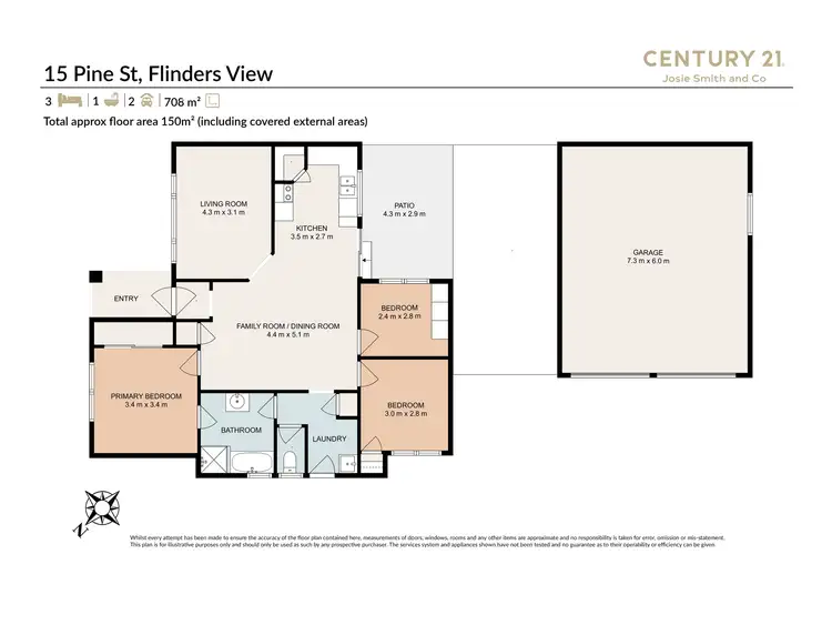 Floorplan of Homely house listing, 15 Pine Street, Flinders View QLD 4305