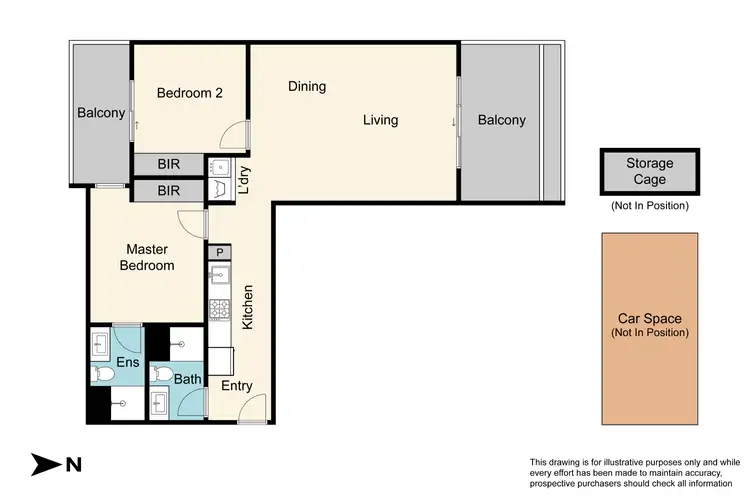Floorplan of Homely apartment listing, 304/1525 Dandenong Road, Oakleigh VIC 3166