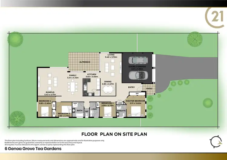 Floorplan of Homely house listing, 6 Genoa Grove, Tea Gardens NSW 2324