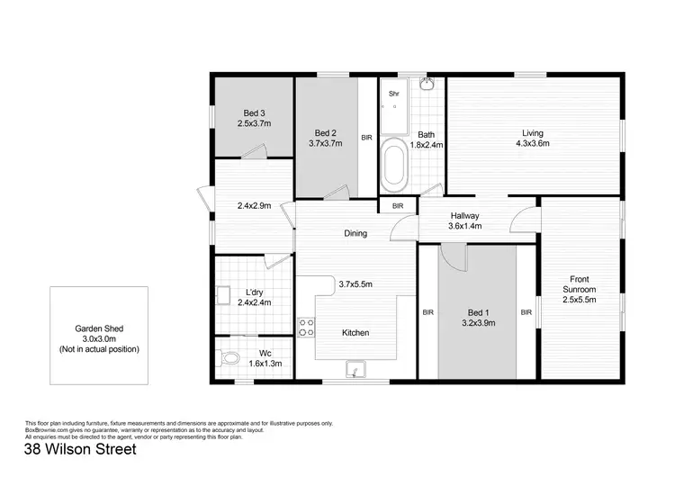 Floorplan of Homely house listing, 38 Wilson Street, Broken Hill NSW 2880