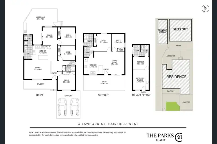Floorplan of Homely house listing, 3 Lawford Street, Fairfield West NSW 2165