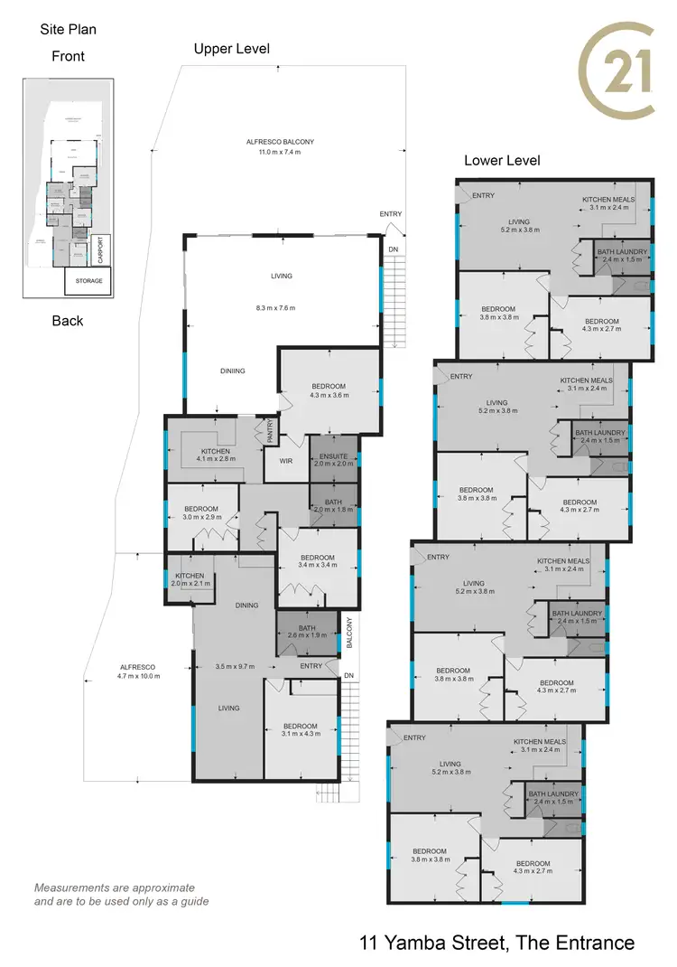 Floorplan of Homely block of units listing, 11 Yamba Street, The Entrance NSW 2261