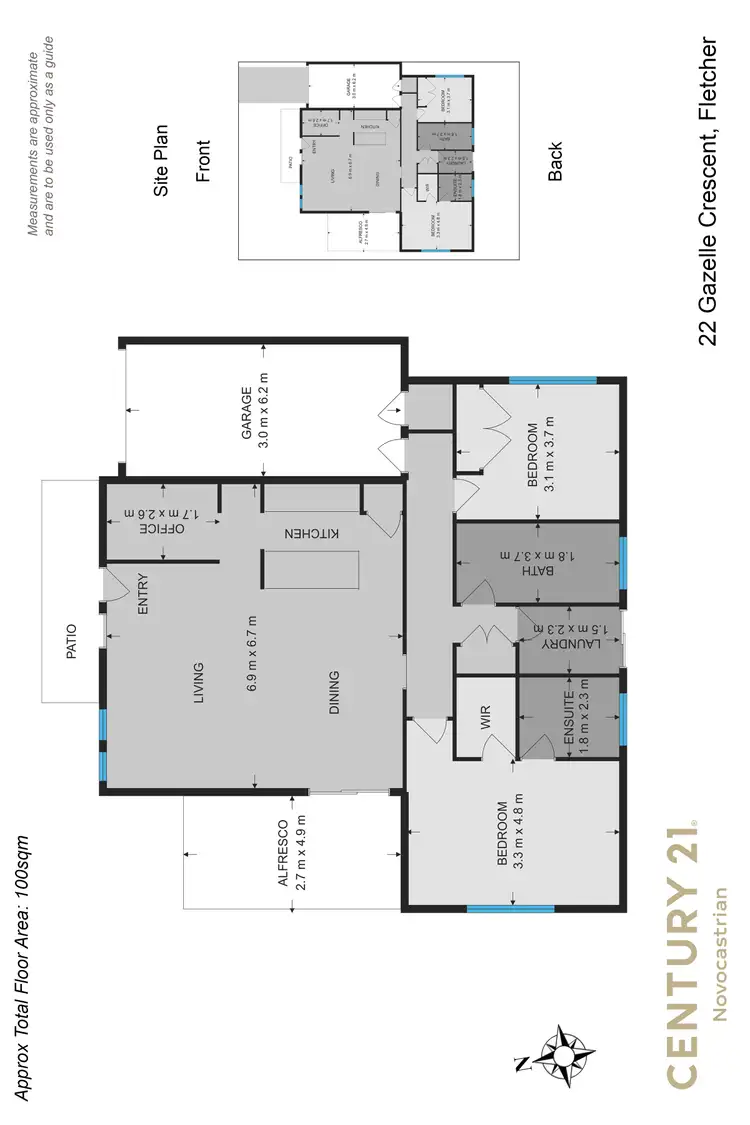 Floorplan of Homely house listing, 22 Gazelle Crescent, Fletcher NSW 2287