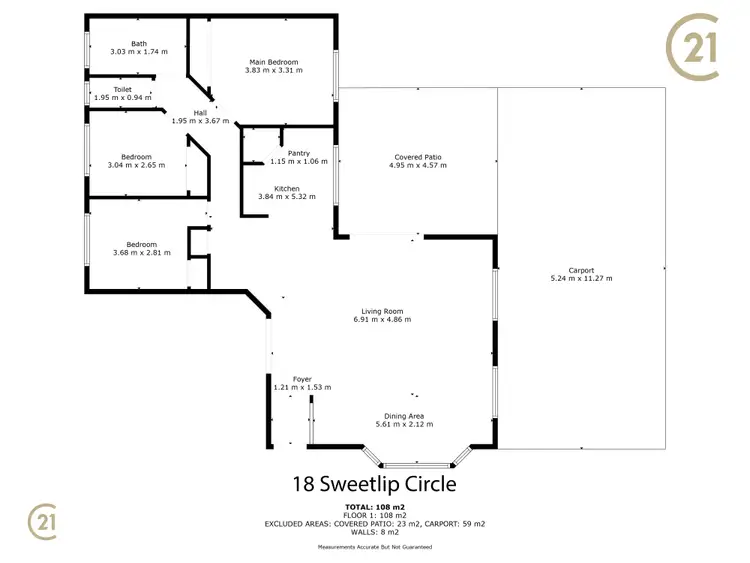 Floorplan of Homely house listing, 18 Sweetlip Circle, Tin Can Bay QLD 4580