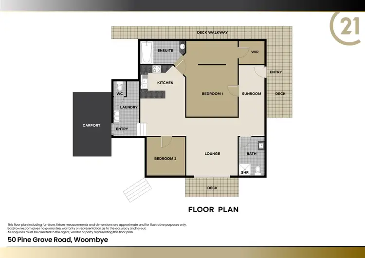 Floorplan of Homely house listing, 50 Pine Grove Road, Woombye QLD 4559